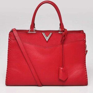 Louis Vuitton Cerise Plume Leather Very Zipped Tote Bag